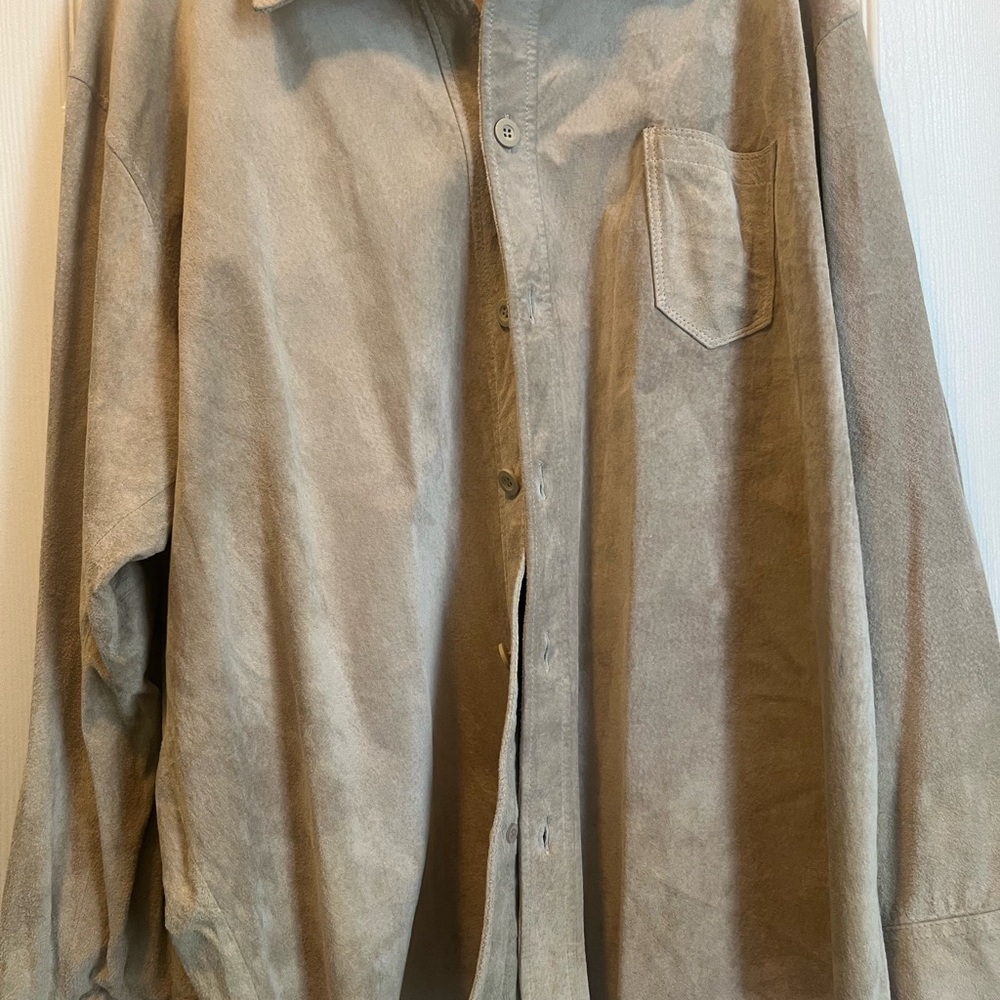 KENNETH COLE SUEDE SHIRT JACKET